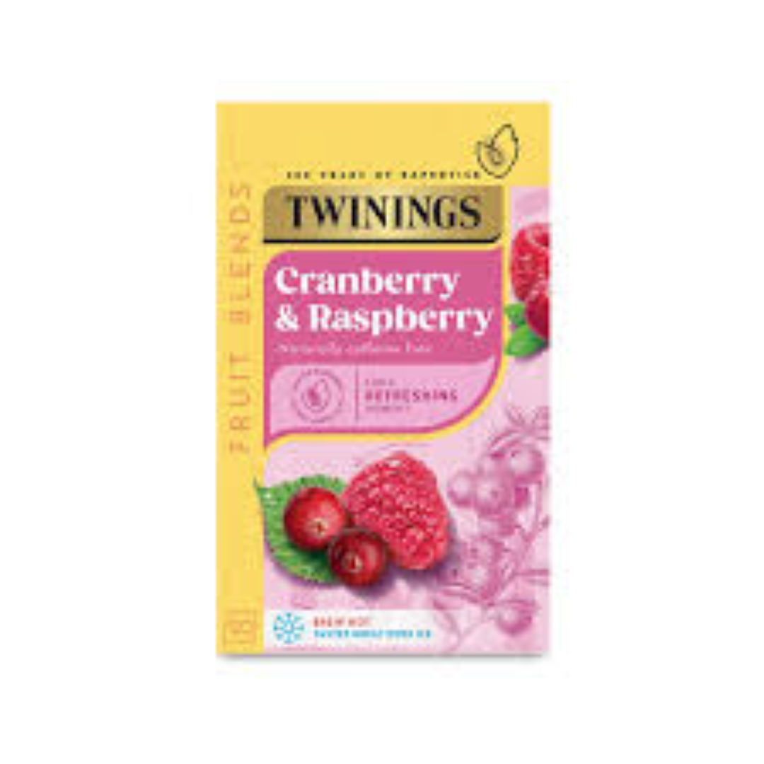 TWININGS CRANBERRY & RASPBERRY 20'S